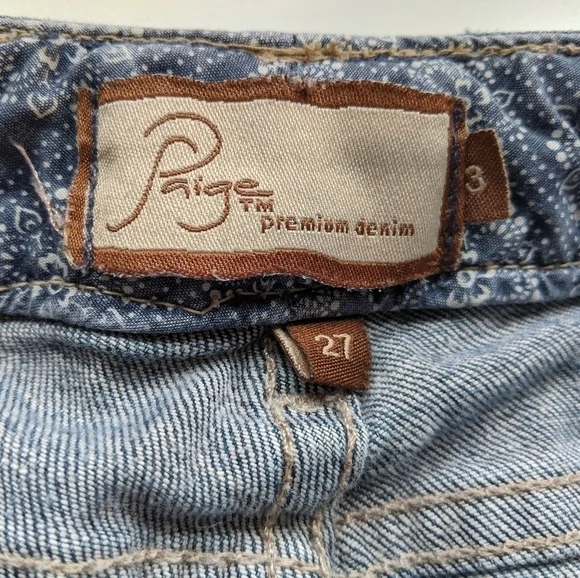 Paige Jimmy Jimmy Women’s Blue Distressed Jeans Size 27 - Picture 3 of 8